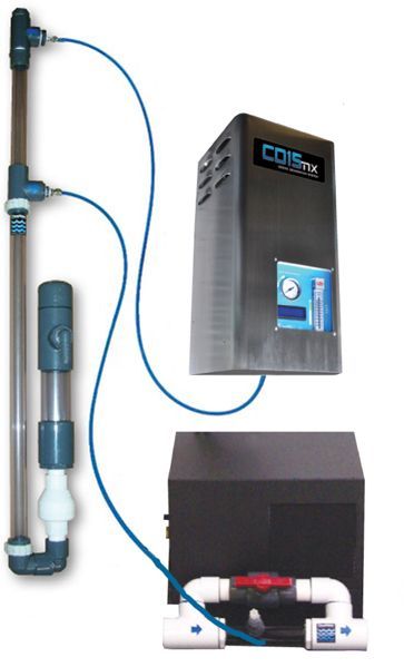 ClearWater Tech Apex VII ozone system with CD15nx generator, oxygen concentrator, injector manifold; outputs 15 g/hr