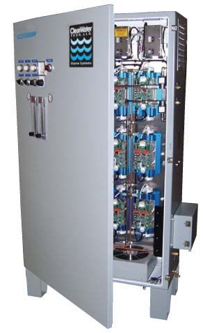 ClearWater Tech CD12000P ozone generator delivering up to 170 g/hr for water treatment