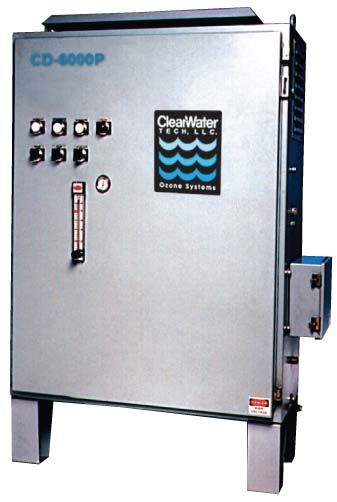 ClearWater Tech CD6000P ozone generator delivering up to 84 g/hr for water treatment