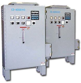 ClearWater Tech cabinet ozone generators for large commercial water treatment delivering output corona discharge disinfection