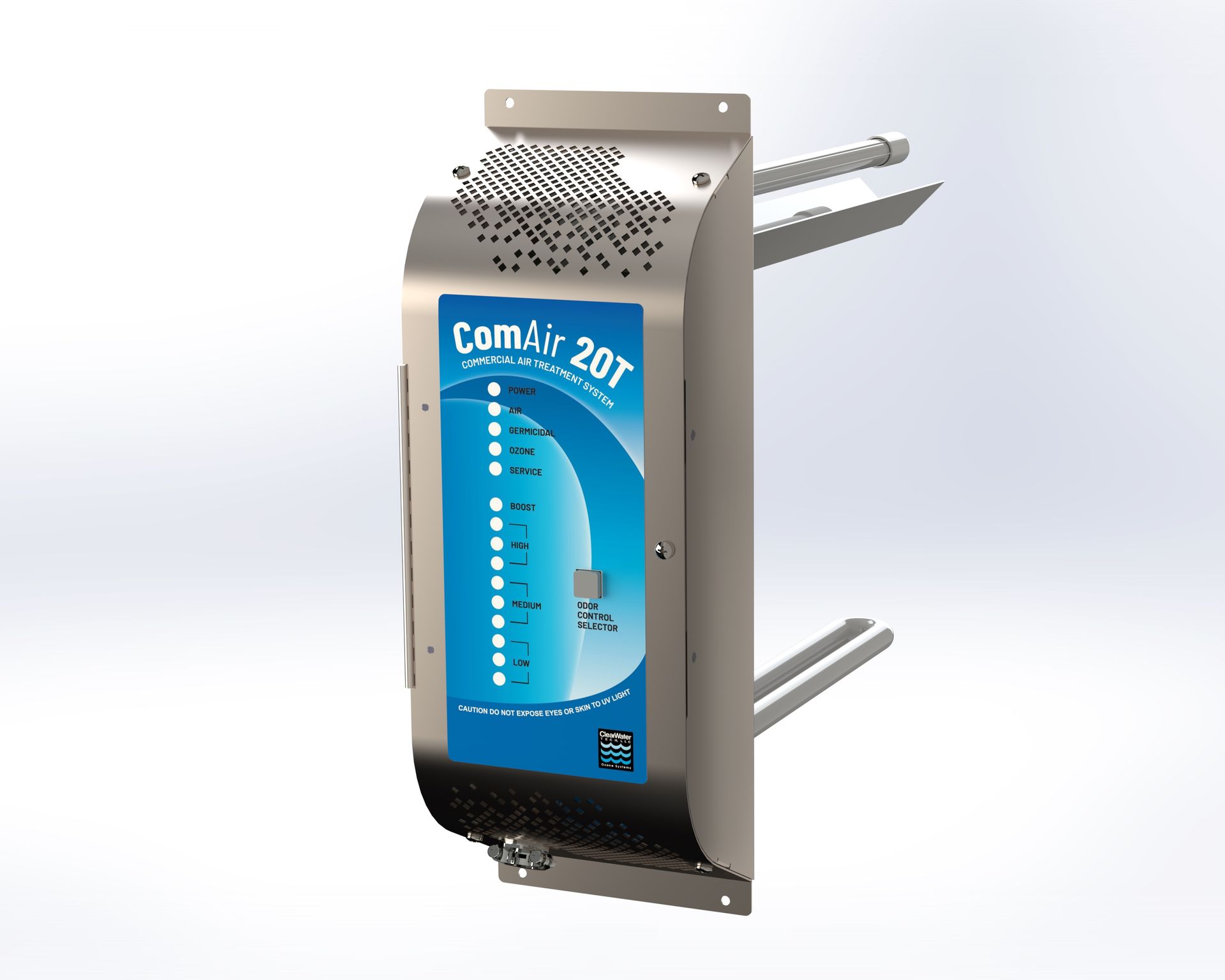 ComAir 20T Commercial air treatment unit reducing odors and microbes through UV and ozone technology
