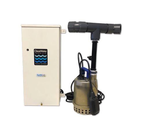 ClearWater Tech POE‑HT ozone system with 0.5 g/hr output for well and holding‑tank water treatment