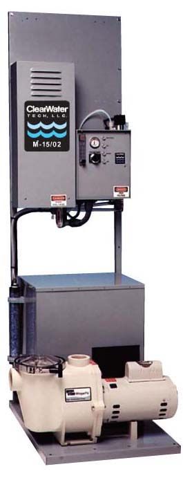 ClearWater CD215/02 skid mount ozone system delivering 10 g/hr for high capacity applications