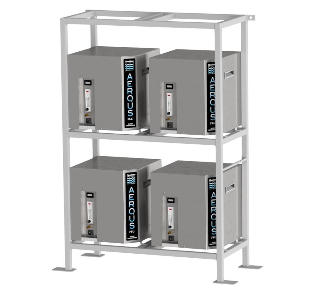 ClearWater Tech rack mounted air preparation modules designed specifically for the commercial cabinets