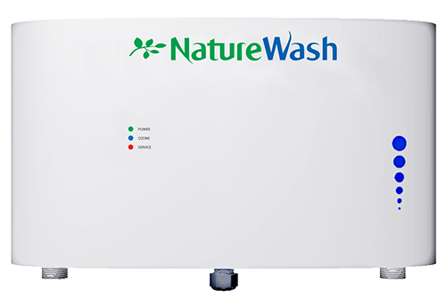 NatureWash reduces energy, detergent, and wash time by injecting ozone in cold water 
