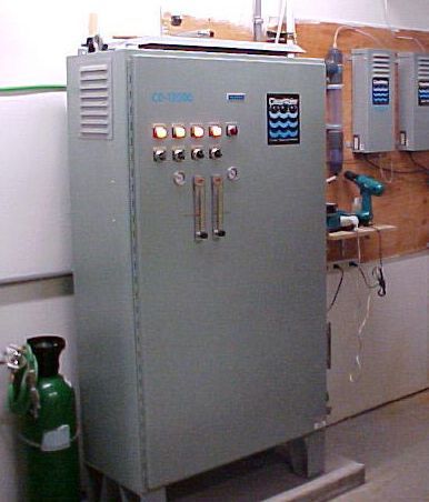 ClearWater Tech cabinet ozone generators for large commercial water treatment delivering output corona discharge disinfection