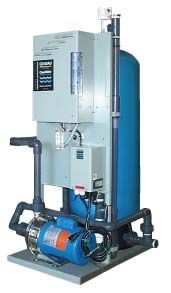 ClearWater Tech POE skid‑mounted ozone system for point‑of‑entry water treatment and disinfection
