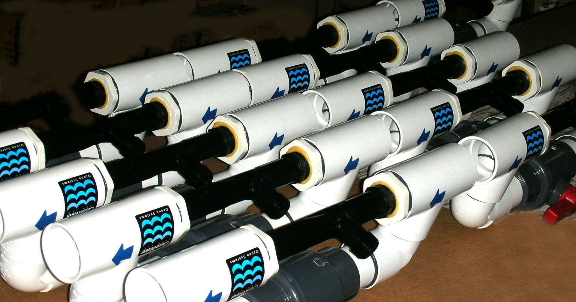 ClearWater Tech manifolds deliver superior ozone transfer with Mazzei injectors for maximum system performance