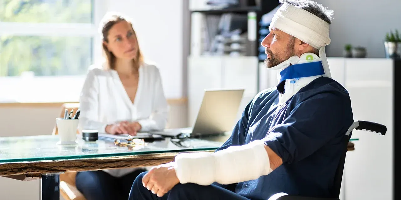 Lawyer with Patient in Health