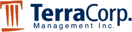 A terracorp management inc. logo on a white background