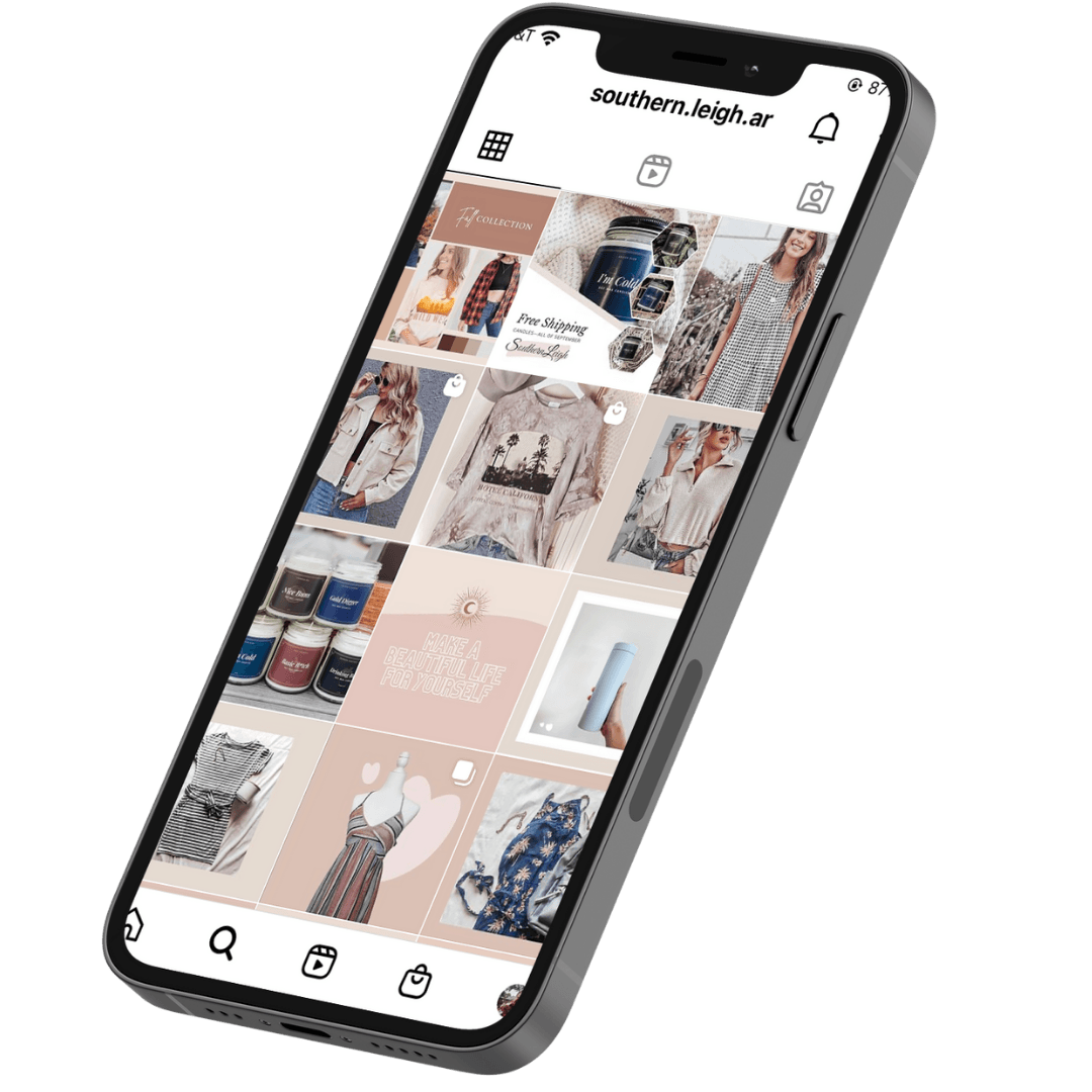 Southern Leigh Clothing instagram feed on mobile