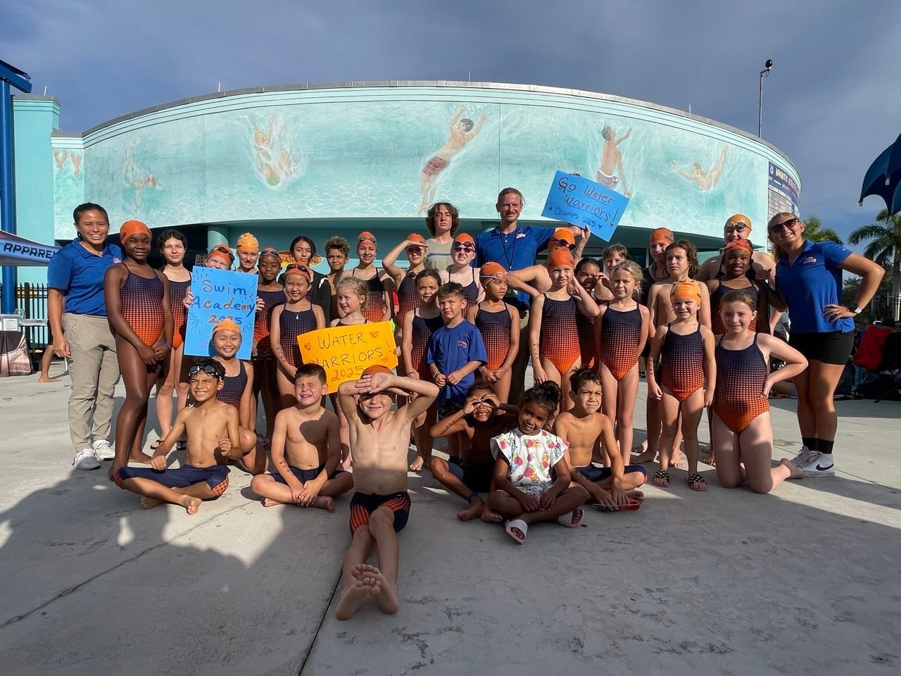 Swim team at Swim Academy of Palm Beach County