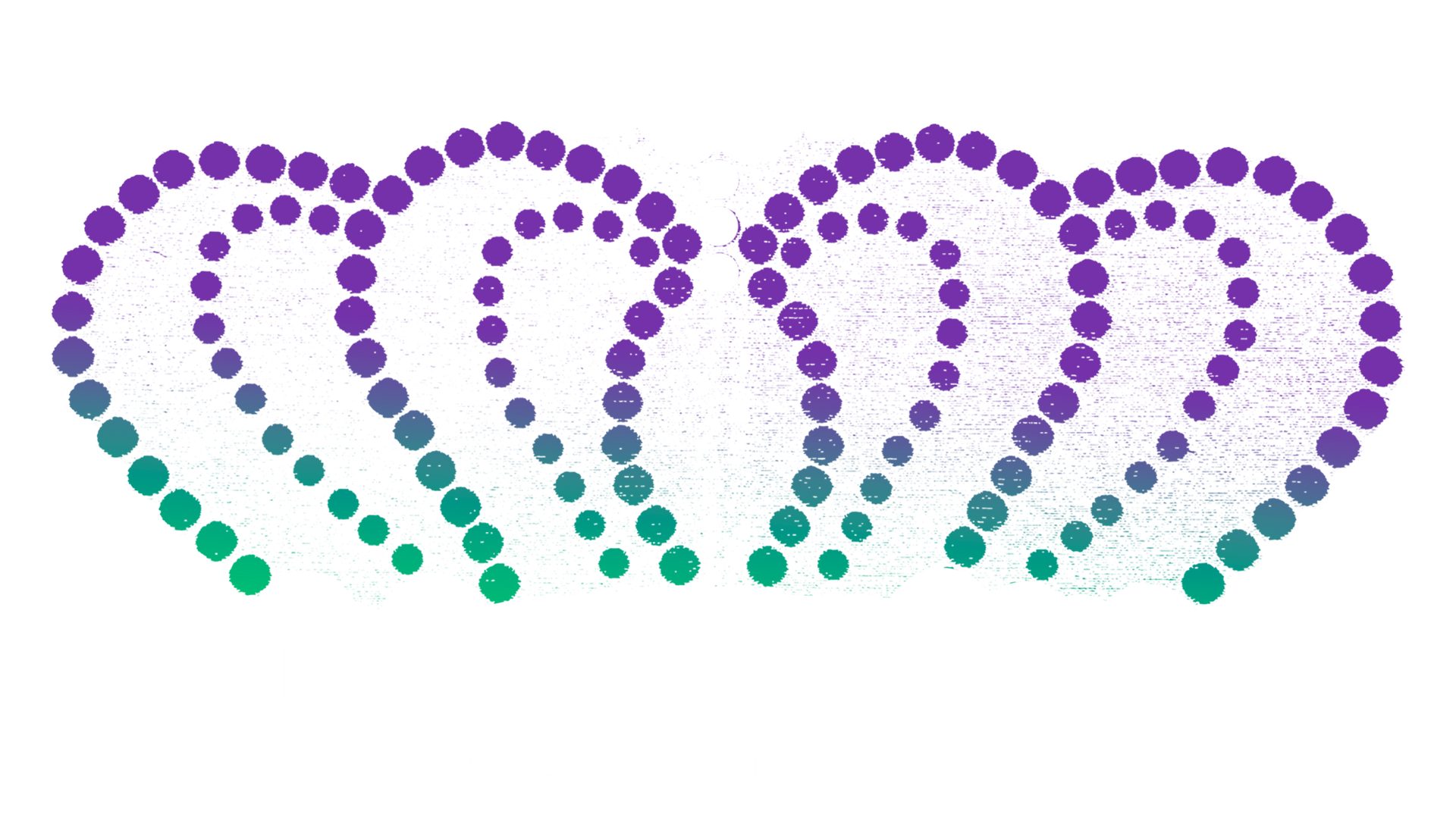 The King's Kids Youth Development Center logo. A purple and green crown made of dots and white letters.