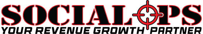 A logo for social ops website development and digital services
