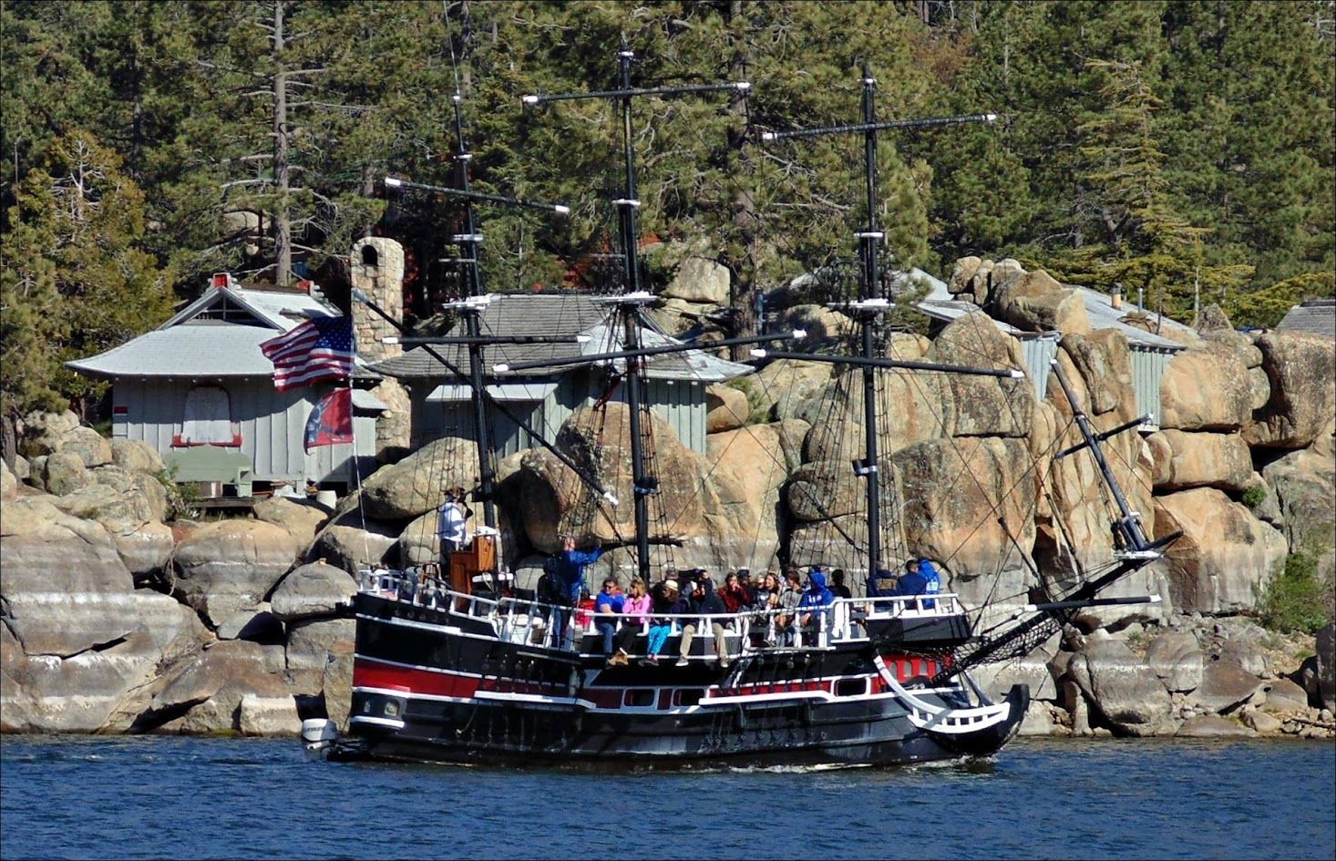 big bear lake lake sunset cruise pirate ship