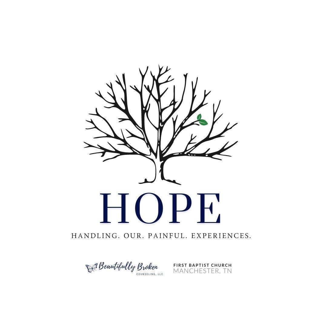 A tree with a bird on it and the word hope on it.