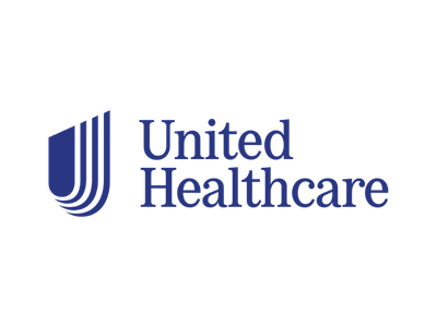 UnitedHealthcare logo in blue text with a blue shield icon on a white background