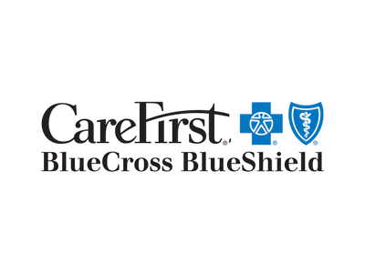CareFirst BlueCross BlueShield logo with blue shield icons on a white background