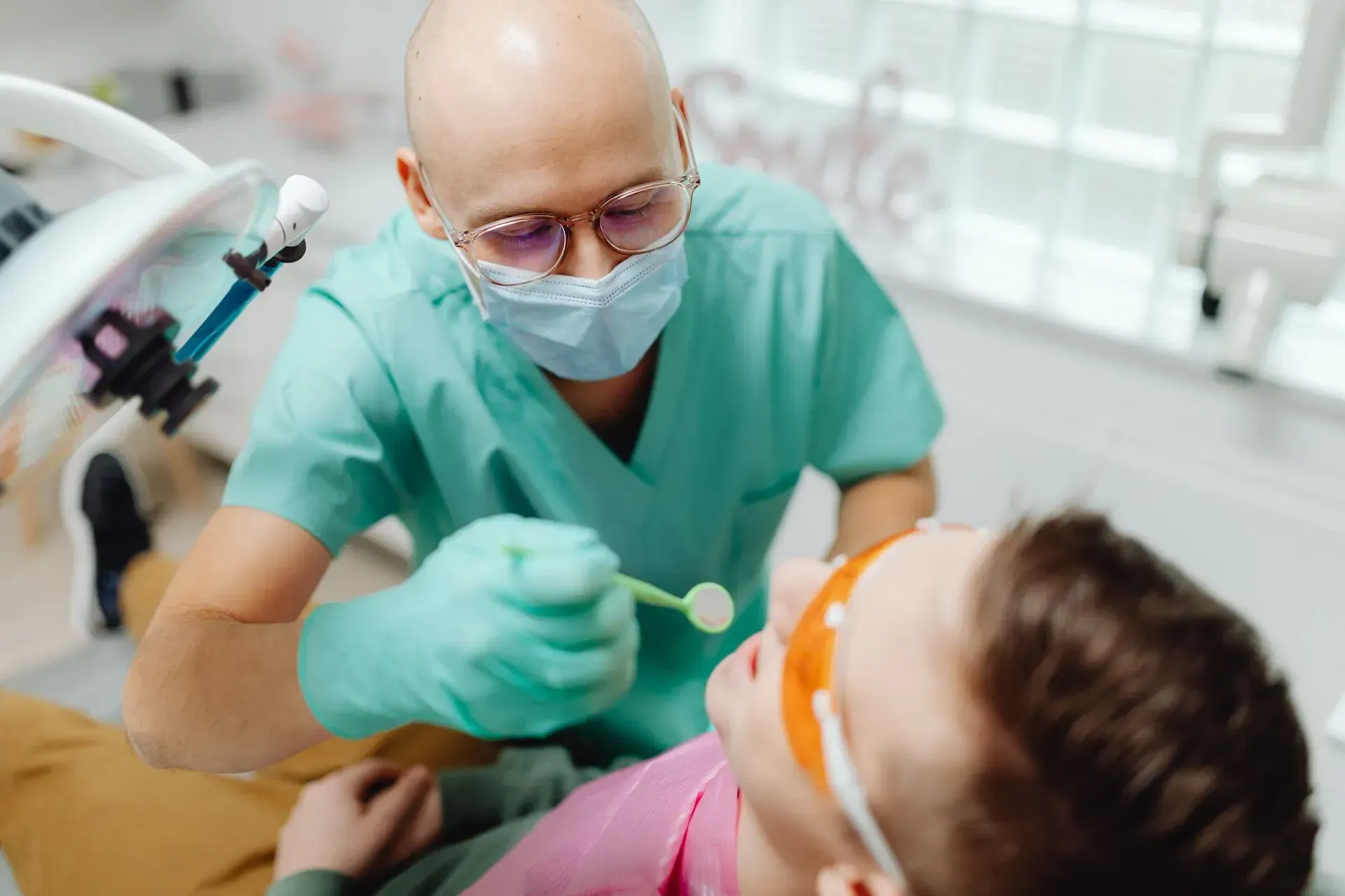 dentist welcoming a new patient at Upstate Smiles near Mauldin SC