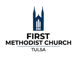 The logo for the first methodist church in tulsa , texas.