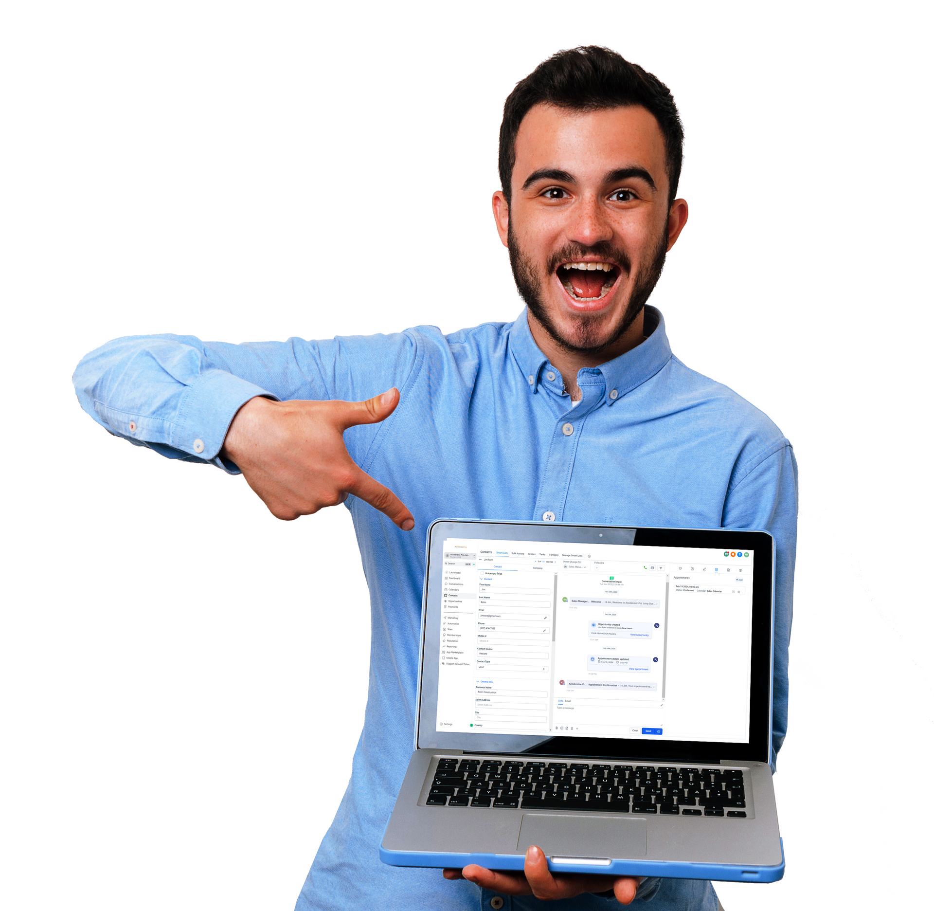 Accelerator-Pro Growth CRM for fast-growing businesses with small sales and 