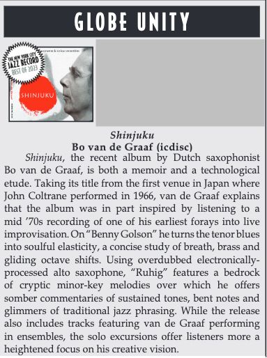 Review Shinjuku - NYC Jazz Record
