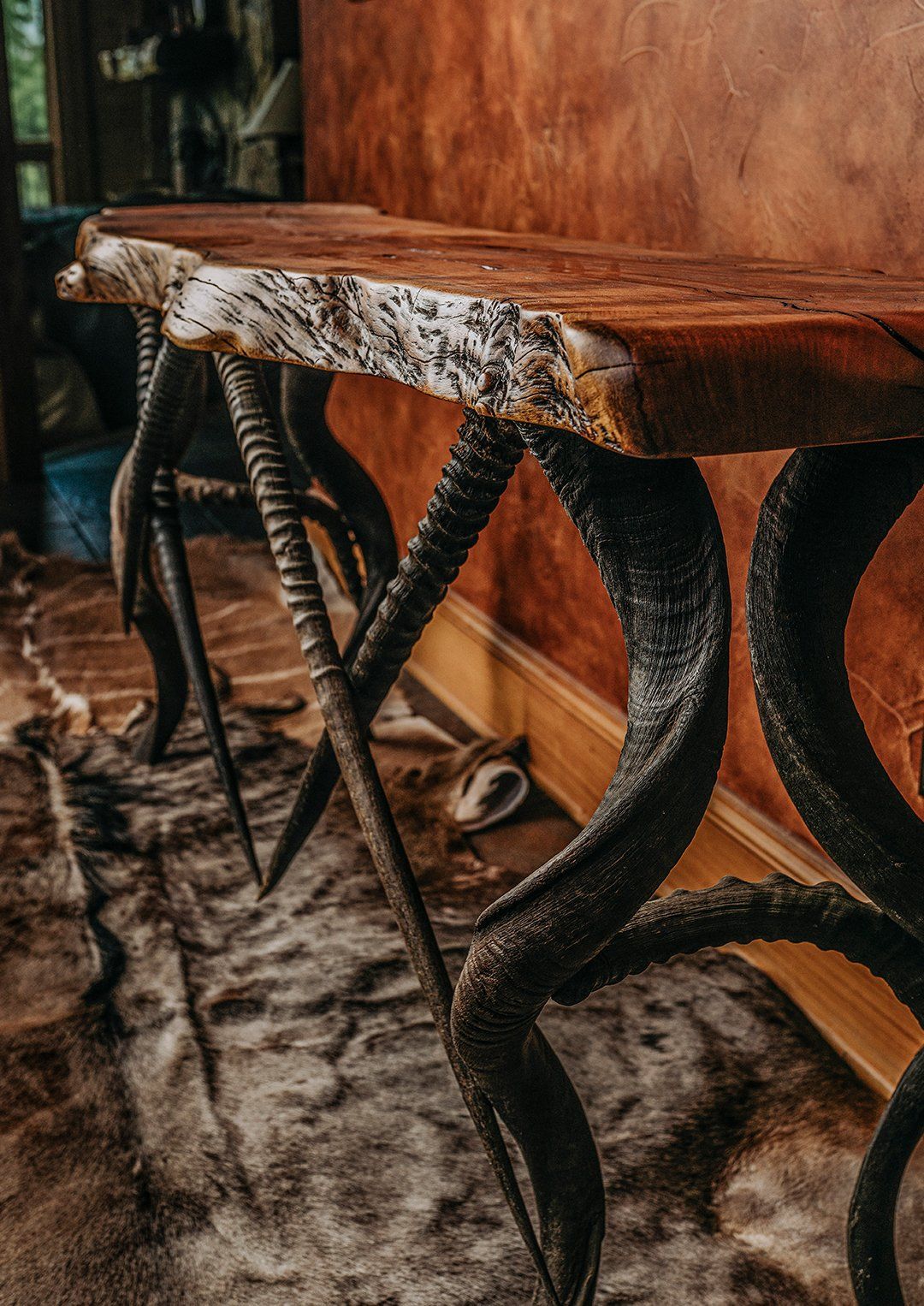 Antler side table