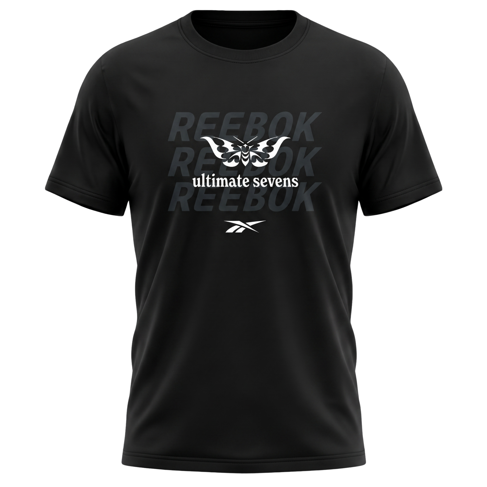 Black Reebok Ultimate Seasons T-shirt with subtle logo on the chest