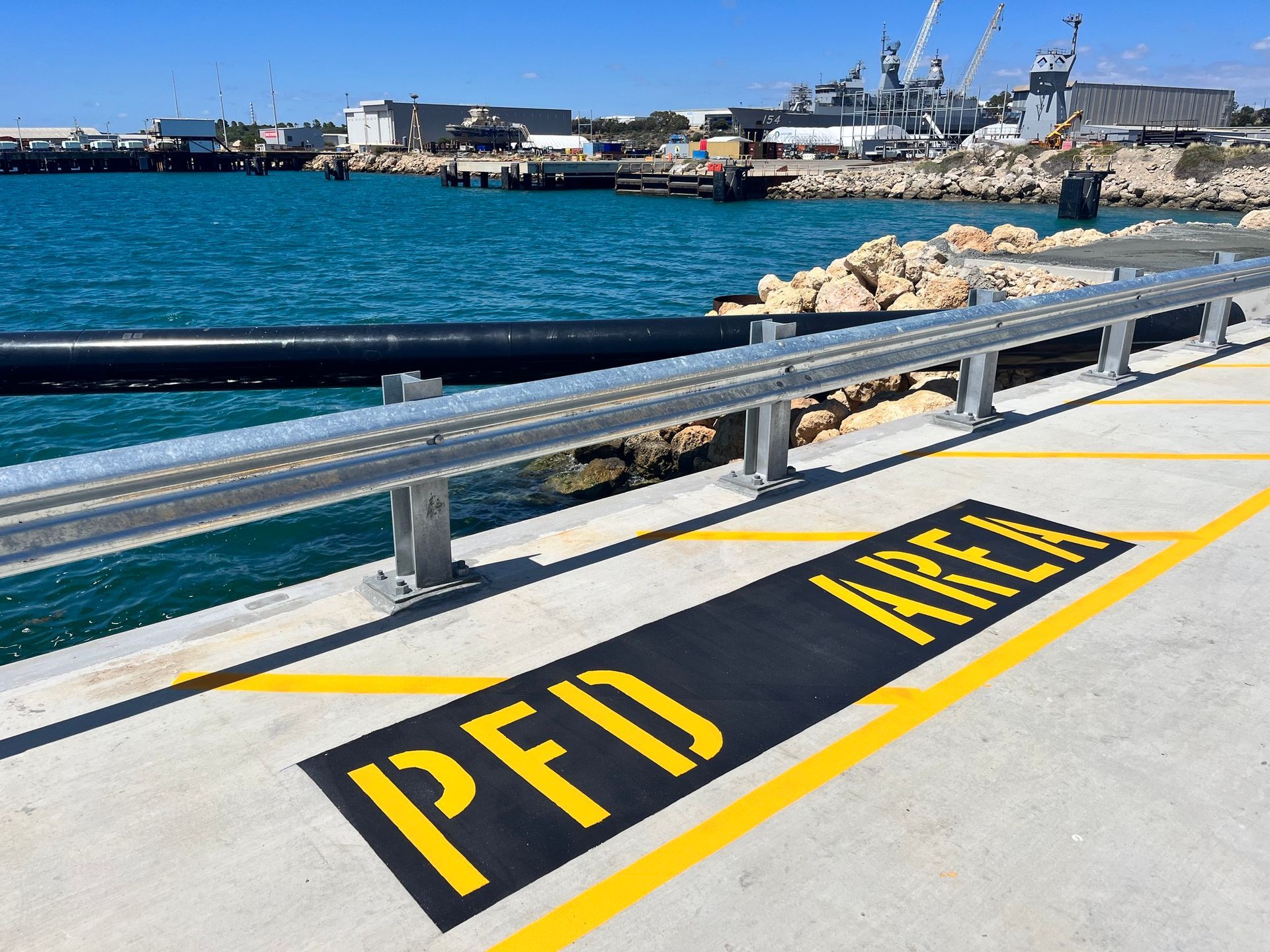 Concrete dock with 