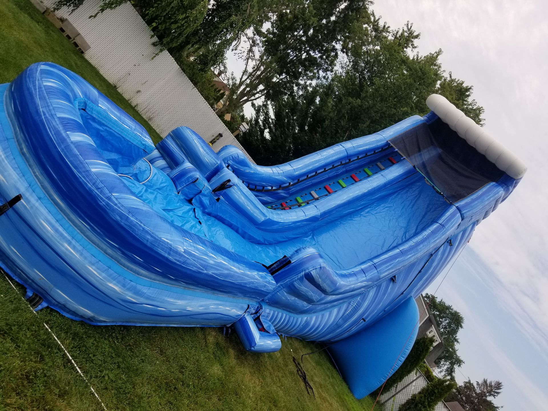 27 ft wave slide with pool