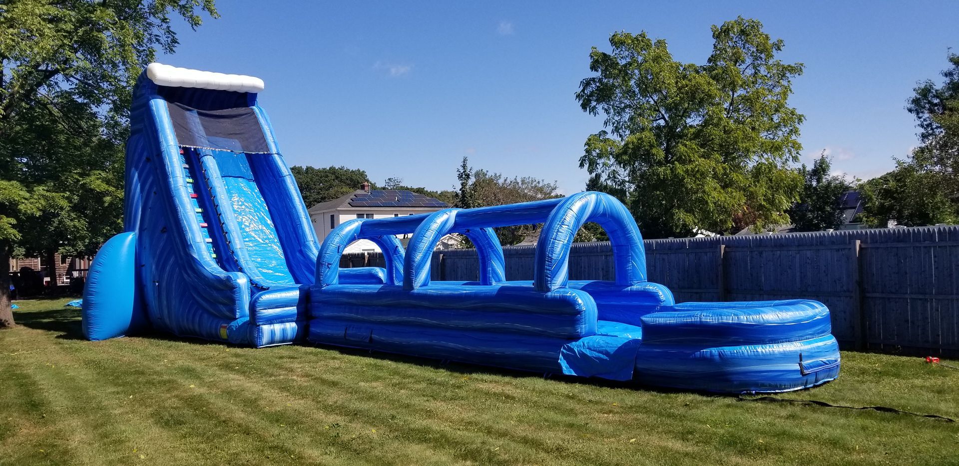 27 ft Slide with Slip n Slide & pool