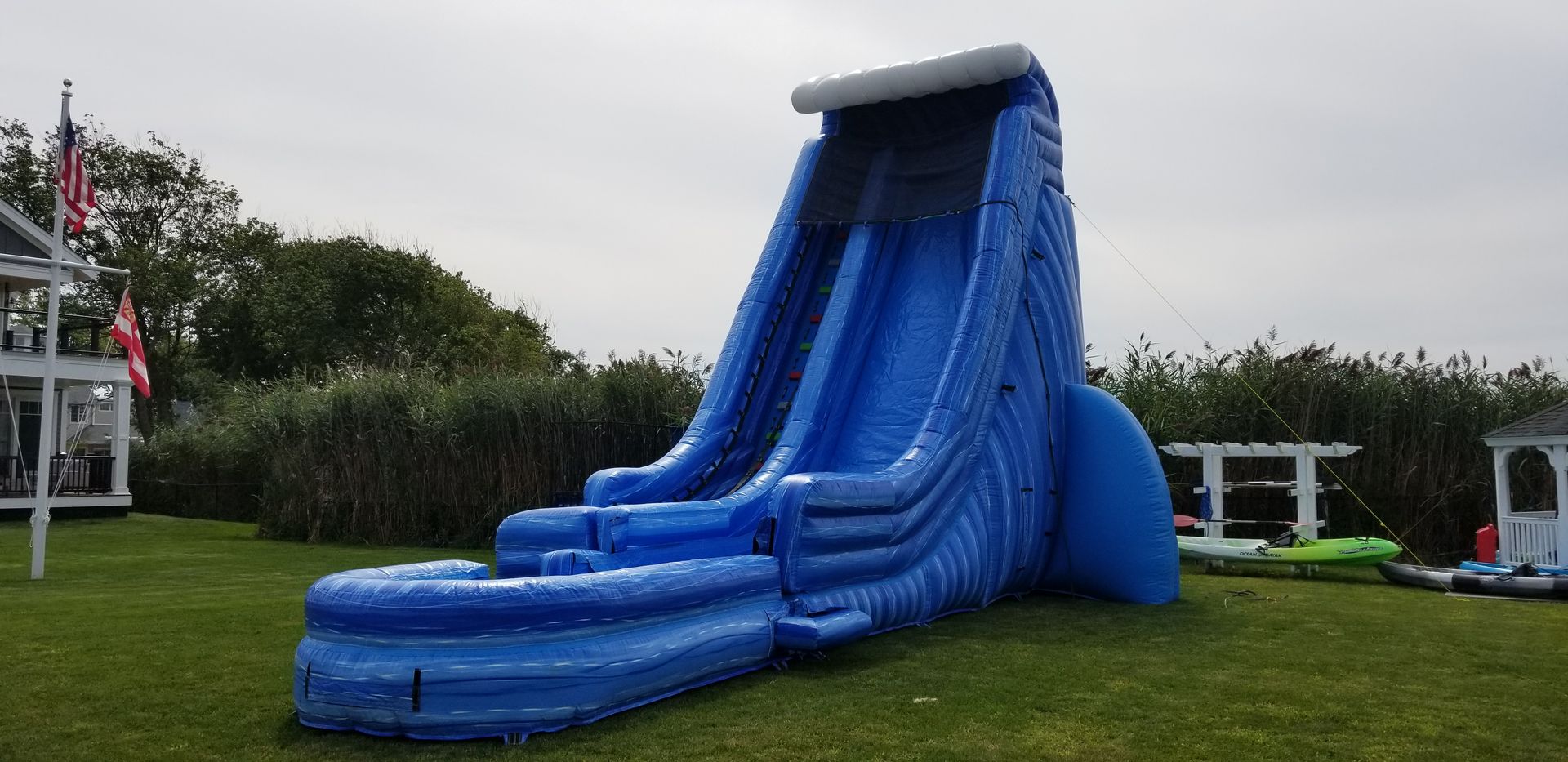27 ft wave slide with pool