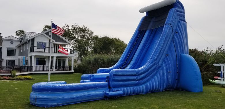 27 ft Slide with pool
