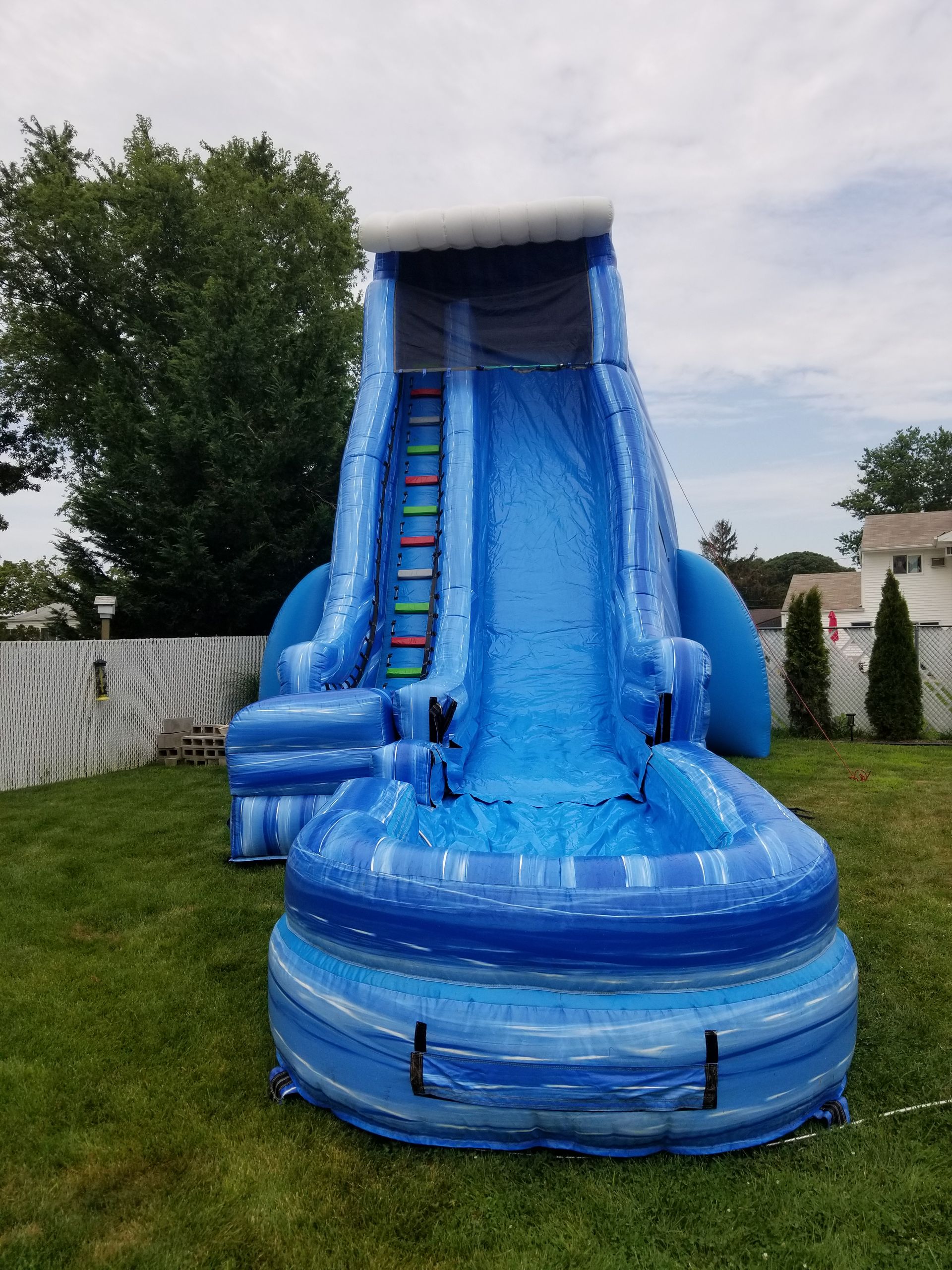 27 ft wave slide with pool