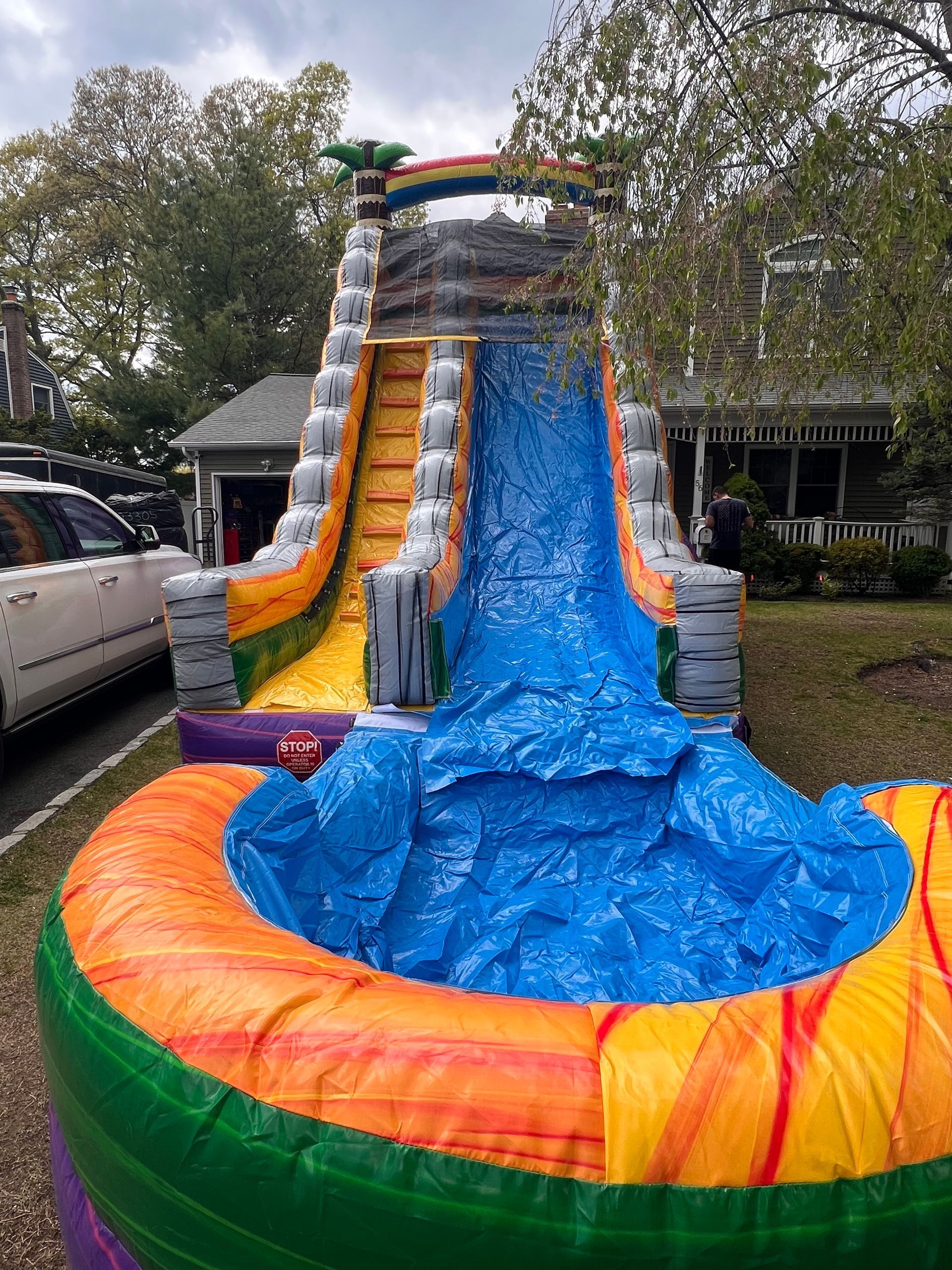 23 ft Tiki Slide with pool