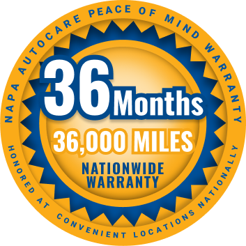36 Months 36,000 Miles NAPA Warranty - Rich's Car Works