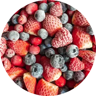 empacotamento de Frutas congeladas