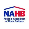 Logo of the National Association of Home Builders: a blue and red house outline above 