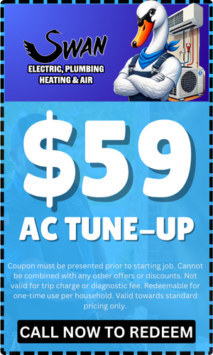 Swan electric plumbing heating & air is offering a complete hvac system for $ 1,800 off.