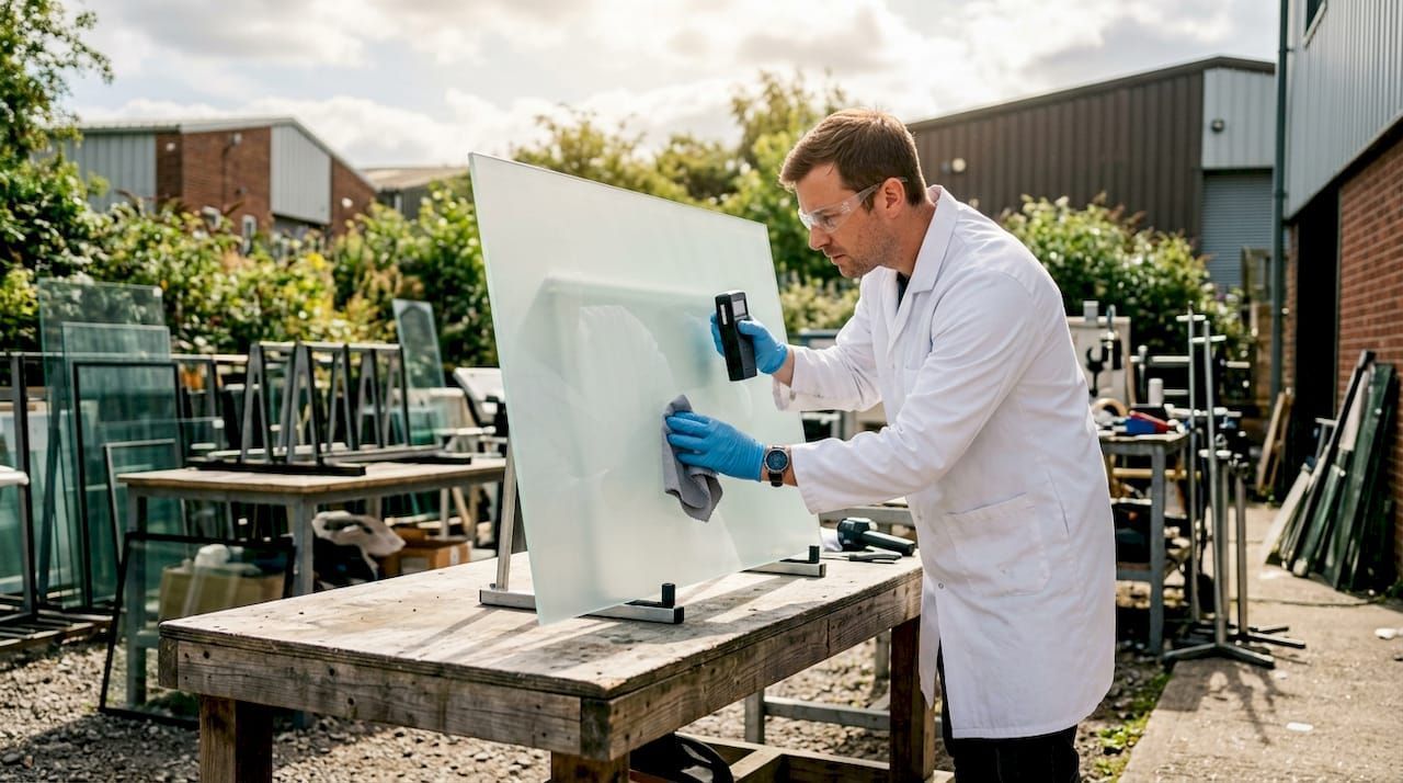 Clear anti glare glass