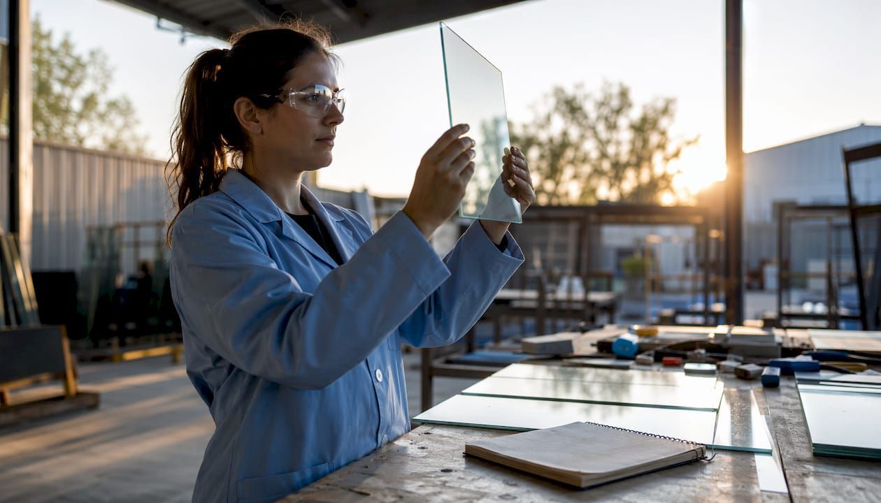 Conductive coated smart glass panel