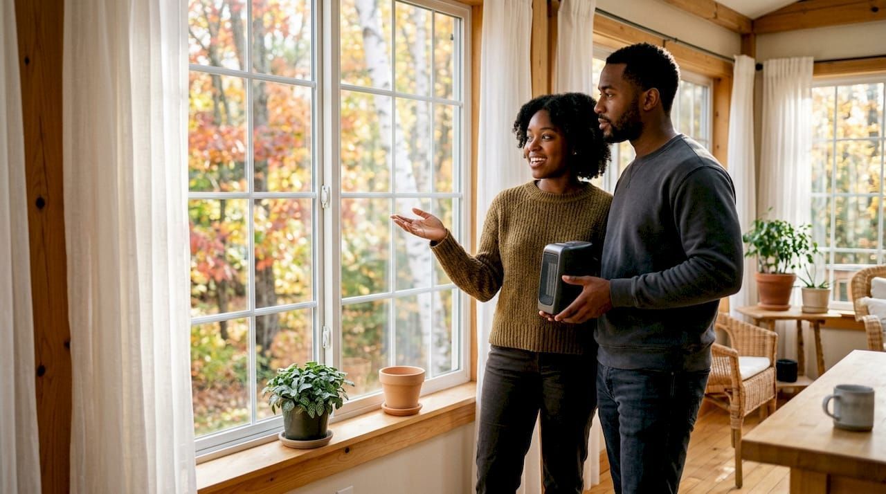 Home window film installation