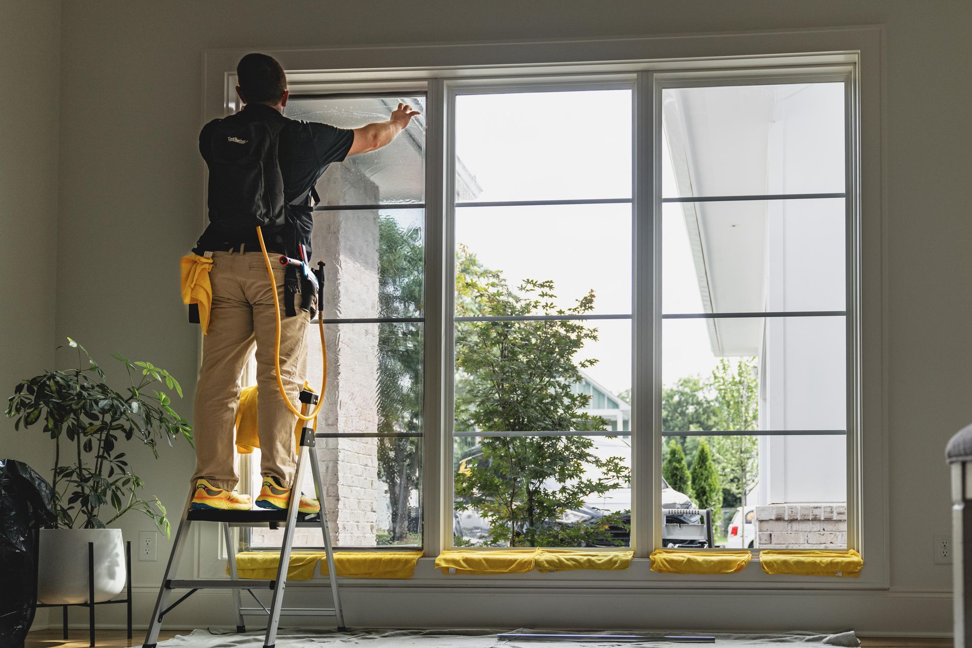 Residential solar window film