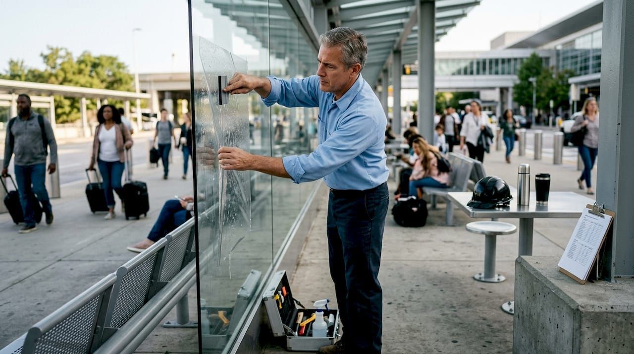 Terminal window film