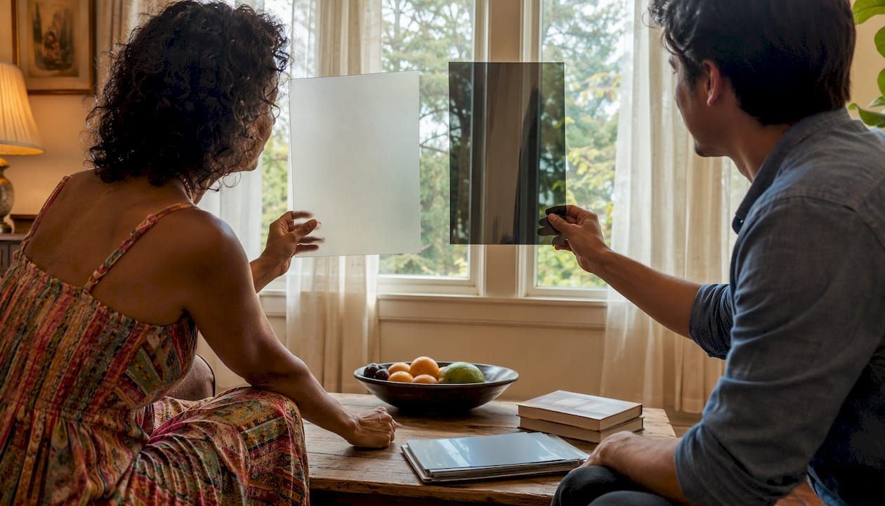 Window film VLT comparison
