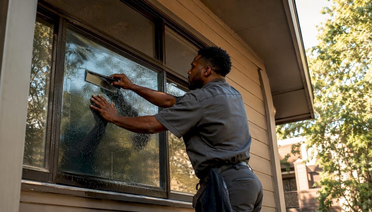 commercial window film installation