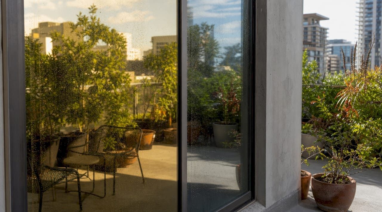 heat blocking film for sliding doors