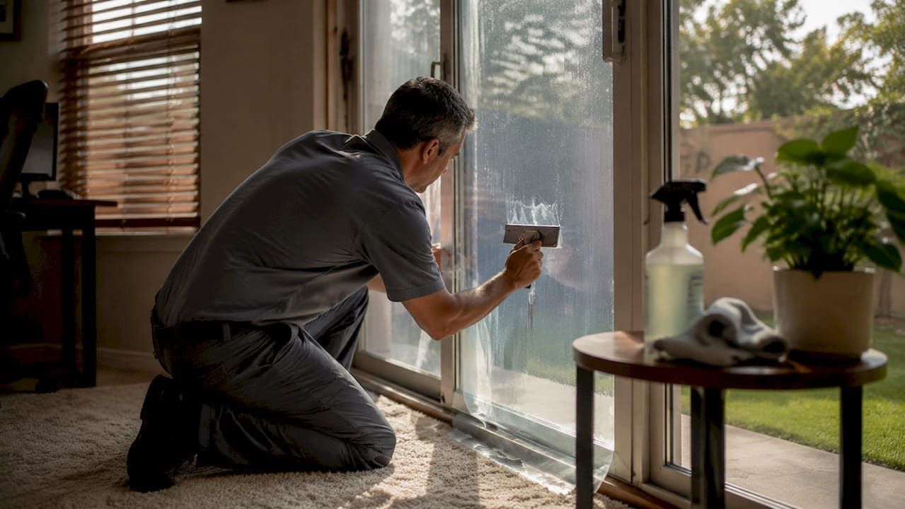 solar control film for sliding glass doors