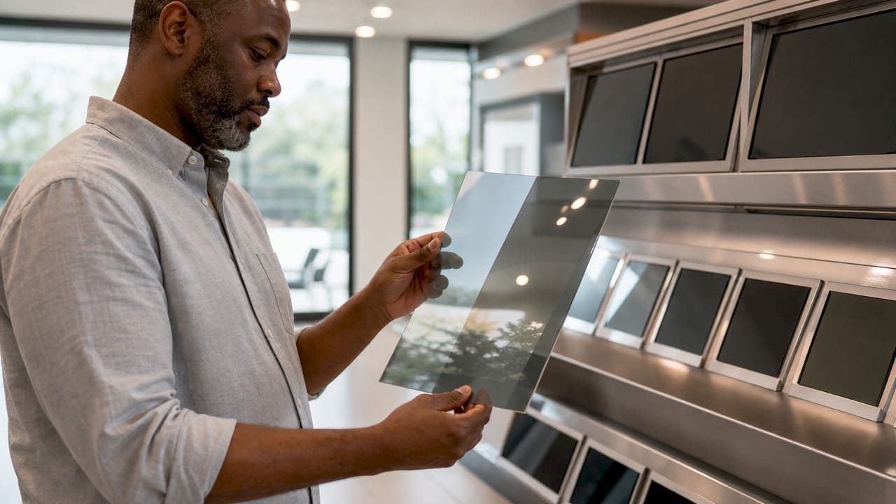 solar control window film for skylights