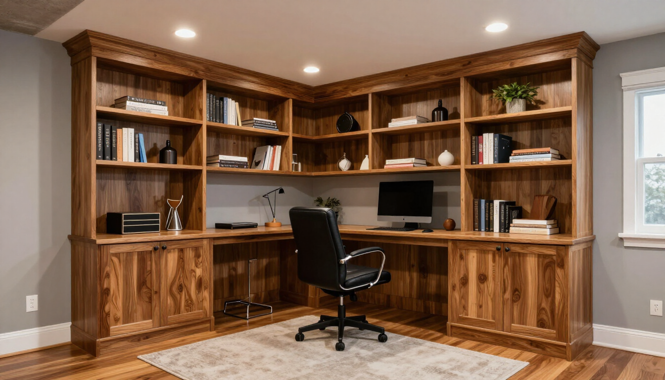 Luxury Finished Basement Office